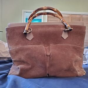 Vintage Gucci Striped Suede Speedy Bag – OMNIA